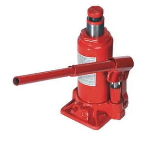 Hydraulický pojazdný zdvihák Mannesmann 007-T-GS5 – červený – nosnosť 5 t