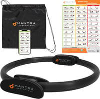 MANTRA SPORTS Pilates Gyűrű - Otthoni Fitness Eszköz Medencefenék Edzéshez, Comb és Csípő Erősítéshez, Férfiaknak és Nőknek, 35,5 cm, Hordoz 1