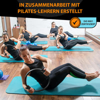 MANTRA SPORTS Pilates Gyűrű - Otthoni Fitness Eszköz Medencefenék Edzéshez, Comb és Csípő Erősítéshez, Férfiaknak és Nőknek, 35,5 cm, Hordoz 3