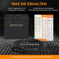 MANTRA SPORTS Pilates Gyűrű - Otthoni Fitness Eszköz Medencefenék Edzéshez, Comb és Csípő Erősítéshez, Férfiaknak és Nőknek, 35,5 cm, Hordoz 4