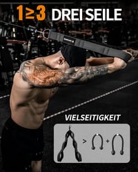 MANUEKLEAR Triceps Kötél Kábel Adapter Nagyobb Mozgástartománnyal 2