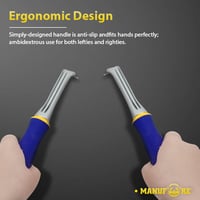 MANUFORE 1 Inch Háromszög Pengés Festékkaparó Acél Festék Ragasztó Eltávolítóhoz 4