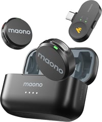 MAONO Wave T5 vezeték nélküli csíptetős mikrofon USB-C, 48 kHz/24 bit, 300 m hatótáv 1