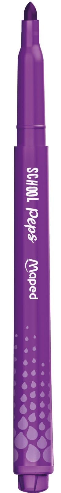 Set carioci Maped Color Pep's Long Life – 24 bucăți, lavabile, culori vii, pentru școală 6