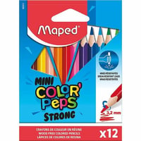 Maped Color'Peps Strong Mini Trojhranné farebné ceruzky 12 ks – 3,2 mm hrubá tuha, ergonomický úchop 1