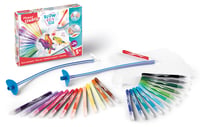 Maped Creativ Blow Pen Art súprava fúkacích fixiek s farebnými fixkami a tryskou, na kreatívne kreslenie pre deti od 5 rokov — 22-dielna súprava 7