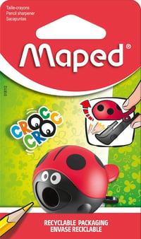 Maped Croc Easy katicabogár ceruzahegyező tárolódobozzal, vékony ceruzákhoz 3
