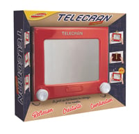 Magická tabuľka Maped Joustra Telecran Original pre deti – červená, 19x19 cm, model J41404, od 5 rokov 1