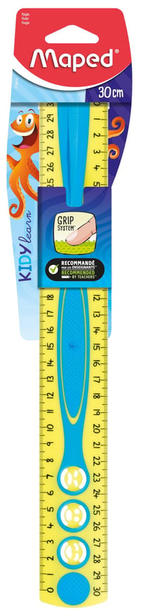Sada pravítok Maped Kidy'Grip 2 ks – 20 cm + 30 cm pravítko – Protišmykový systém úchopu, ľahko čitateľná stupnica – modrá/zelená 2