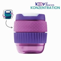 Školská súprava Maped Kidy Learn Concentration, 4-dielna, fialová – 20 cm pravítko, strúhadlo, guma, grafitová ceruzka so senzorickým hrotom 4