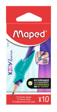 Maped KIDY'LEARN Háromszögletű Ceruzához Ujjvezető Cápa Formájú Puha Anyagú Írástanuló Segédeszköz Gyerekeknek 10 db 1
