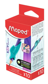 Maped KIDY'LEARN Háromszögletű Ceruzához Ujjvezető Cápa Formájú Puha Anyagú Írástanuló Segédeszköz Gyerekeknek 10 db 2