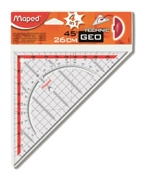Echer Geometric Maped M028700 cu mâner, 26 cm, 1 bucată 3