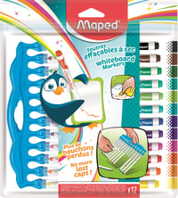 Maped Marker'Peps Innovation Stierateľné fixky na tabuľu a bielu tabuľu – stredný hrot – 12 ks 2