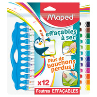 Maped Marker'Peps Innovation Stierateľné fixky na tabuľu a bielu tabuľu – stredný hrot – 12 ks 1