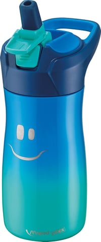 Sticlă pentru copii Maped Picnik Concept din oțel inoxidabil, 430 ml, albastru, anti-scurgere, ușor de curățat 1