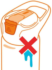 Sticlă pentru copii Maped Picnik Concept din oțel inoxidabil, 430 ml, albastru, anti-scurgere, ușor de curățat 7