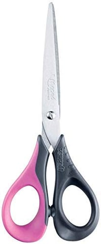 Detské nožnice Maped Sensoft 16 cm – Ergonomické mäkké krúžky pre pravákov – modré, ružové, zelené alebo červené – 2 ks 3