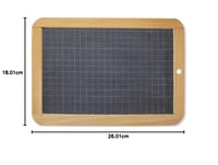Maped Prírodná čierna tabuľa, obojstranná (štvorčekovaná/čistá), s dreveným rámom, 260 x 182 mm 3