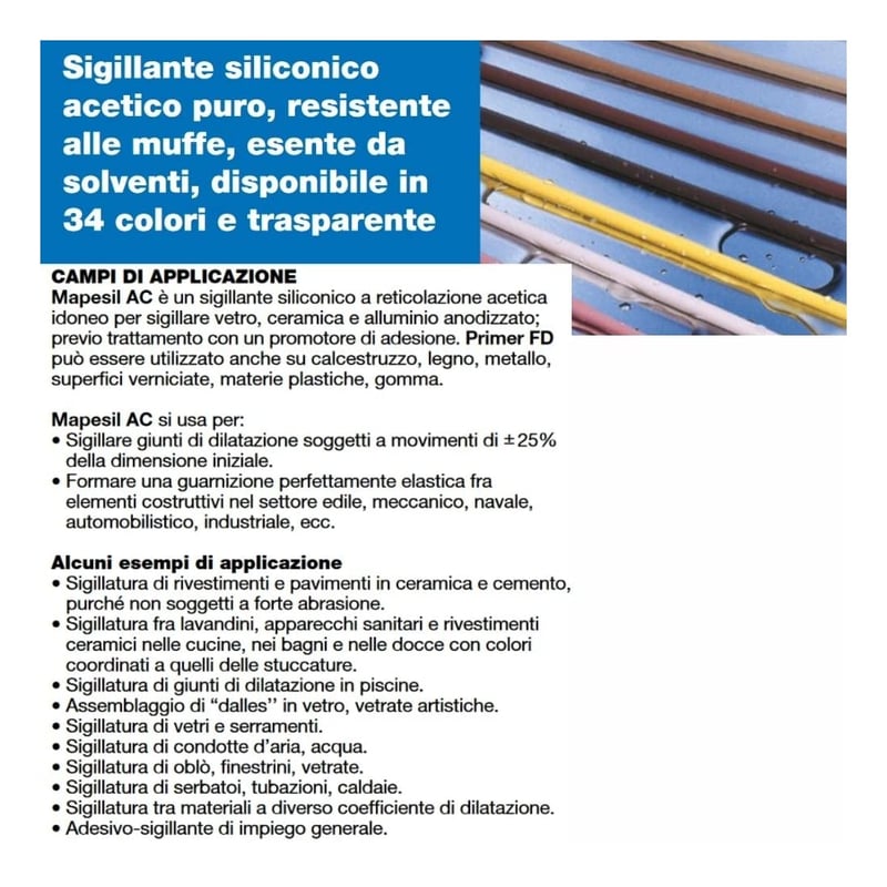 Mapei Mapesil AC Penészálló Szilikon Tömítőanyag Terra Di Siena 145ml