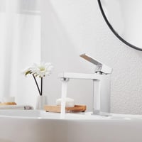 Maples Aquarelax Cube egyleverű konyhai csaptelep, négyzetes króm design 7