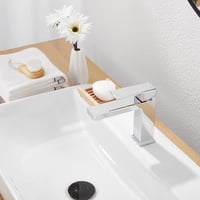 Maples Aquarelax Cube egyleverű konyhai csaptelep, négyzetes króm design 3