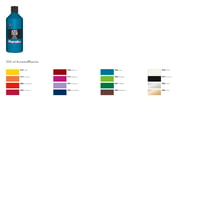 Akrylová farba Marabu Acryl Color – čierna, 500 ml – na vodnej báze, rýchloschnúca, vodoodolná, nanášateľná štetcom alebo špongiou, na plátno, papier 2