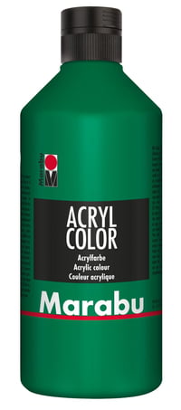 Marabu Acryl Color akrilna boja - Saftgrün (travnato zelena), 500 ml, na bazi vode, brzo se suši, vodootporna, nanosi se kistom ili spužvicom, za platno 1