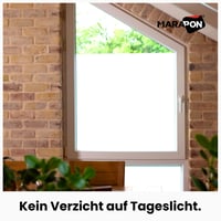 Folie pentru geam MARAPON, aspect sticlă mată, opacă, 0,60 x 2 m - Folie autoadezivă pentru protecția intimității - Pentru baie, bucătărie, birou 3