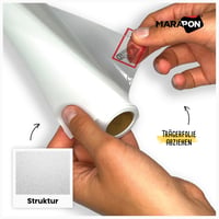 Folie pentru geam MARAPON, aspect sticlă mată, opacă, 0,60 x 2 m - Folie autoadezivă pentru protecția intimității - Pentru baie, bucătărie, birou 5