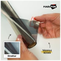 Folie Oglindă pentru Geam MARAPON Maro 118x200 cm - Folie pentru Protecție Solară Opacă din Exterior, cu Protecție UV, Izolare Termică, Aderență Statică 5