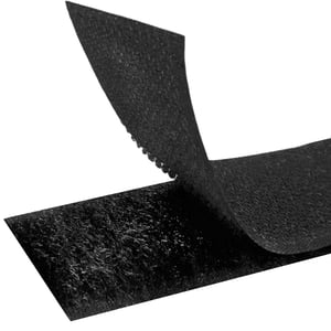 Suchý zips MARARDI na prišívanie, nie je samolepiaci - čierny - 5 m x 50 mm