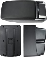 MARCHFA Fiesta MK7 2009-2017 kartámosztó tároló USB töltőporttal – fekete varrással 7