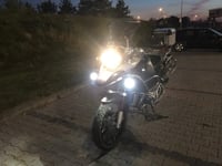 MARCHFA LED Motorkerékpár Kiegészítő Fényszóró 40W 3000lm - Vízálló Ködlámpa Védőráccsal, BMW Honda Yamaha Kompatibilis, 6000K Fehér 6