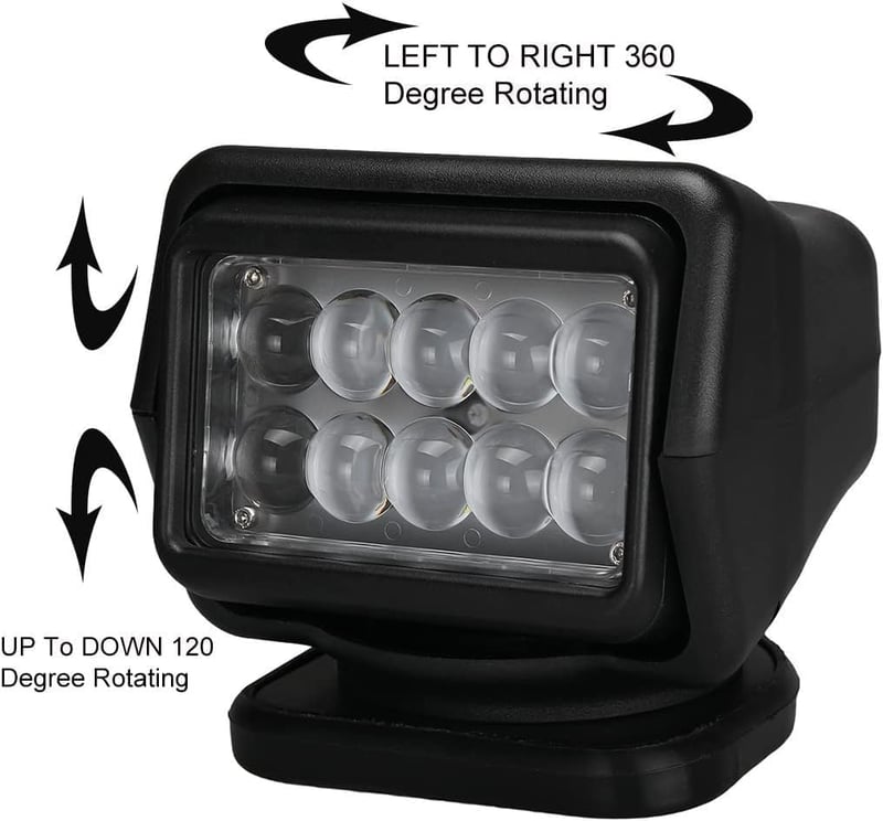 MARCHFA LED Munkalámpa Távirányítóval Mágneses Talppal 50W 12V