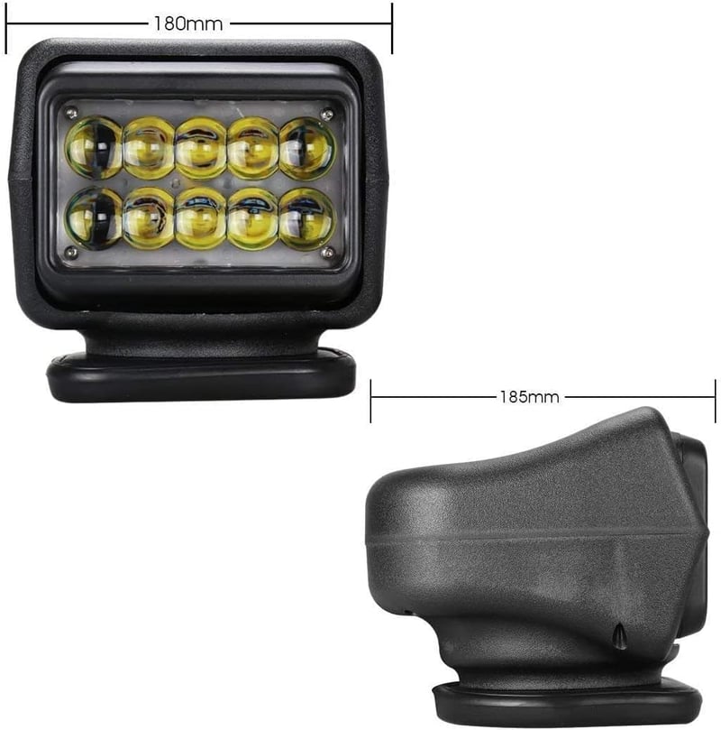 MARCHFA LED Munkalámpa Távirányítóval Mágneses Talppal 50W 12V