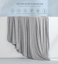 Chladiaca deka Marchpower sivá 150x200 cm, obojstranná letná deka 2 v 1 7