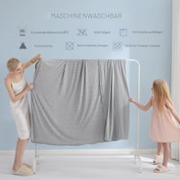 Chladiaca deka Marchpower sivá 150x200 cm, obojstranná letná deka 2 v 1 6