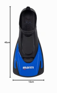 Krátke plutvy Mares Hermes na plávanie a šnorchlovanie, unisex, s otvorenou pätou, ľahké a pohodlné plutvy. 8