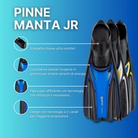 Labere pentru copii Mares Manta Junior cu călcâi închis, propulsie optimizată și nervuri laterale 5