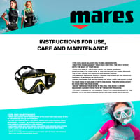 Potápačská maska Mares Pure Edge pre dospelých - čierna/žltá, unisex na potápanie 3