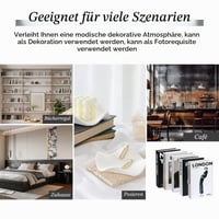 Set 5 Cărți Decorative Marjoramy, Cărți False Pliabile pentru Decorul Casei, Măsuță de Cafea, Bibliotecă, Birou, Set Cărți Ornamentale Fără Pagini 8