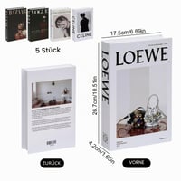 Set 5 Cărți Decorative Marjoramy, Cărți False Pliabile pentru Decorul Casei, Măsuță de Cafea, Bibliotecă, Birou, Set Cărți Ornamentale Fără Pagini 2