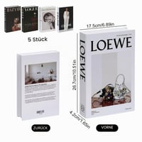 Set 5 Cărți Decorative Marjoramy, Cărți False Pliabile pentru Decorul Casei, Măsuță de Cafea, Bibliotecă, Birou, Set Cărți Ornamentale Fără Pagini 6