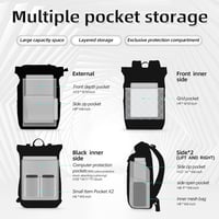Mark Ryden Rolltop Hátizsák Férfiaknak, 20-29L Vízálló Laptoptáska 17,3 Colos Notebookhoz, USB Töltőporttal, Bővíthető Kapacitással 5