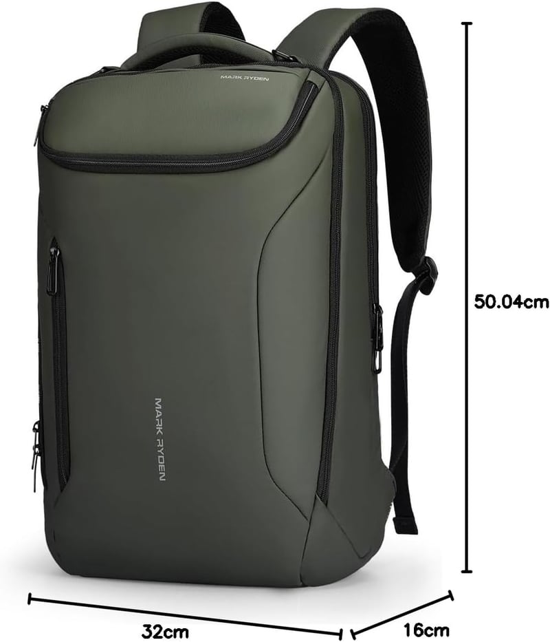 Mark Ryden vízálló laptop hátizsák 17,3" USB csatlakozóval férfiaknak üzleti napi használatra