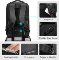 Mark Ryden vízálló laptop hátizsák 17,3" USB csatlakozóval férfiaknak üzleti napi használatra 7