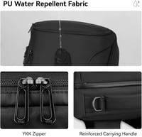 Mark Ryden vízálló laptop hátizsák 17,3" USB csatlakozóval férfiaknak üzleti napi használatra 6