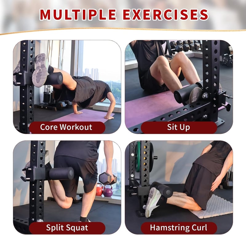 MARLANG Nordic Hamstring Curl Squat Rack Attachment Erősítő Edzéshez