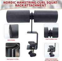MARLANG Nordic Hamstring Curl Squat Rack Attachment Erősítő Edzéshez 3
